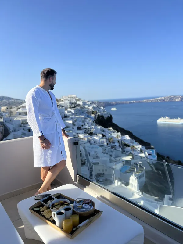 Carlos Loureiro em Santorini